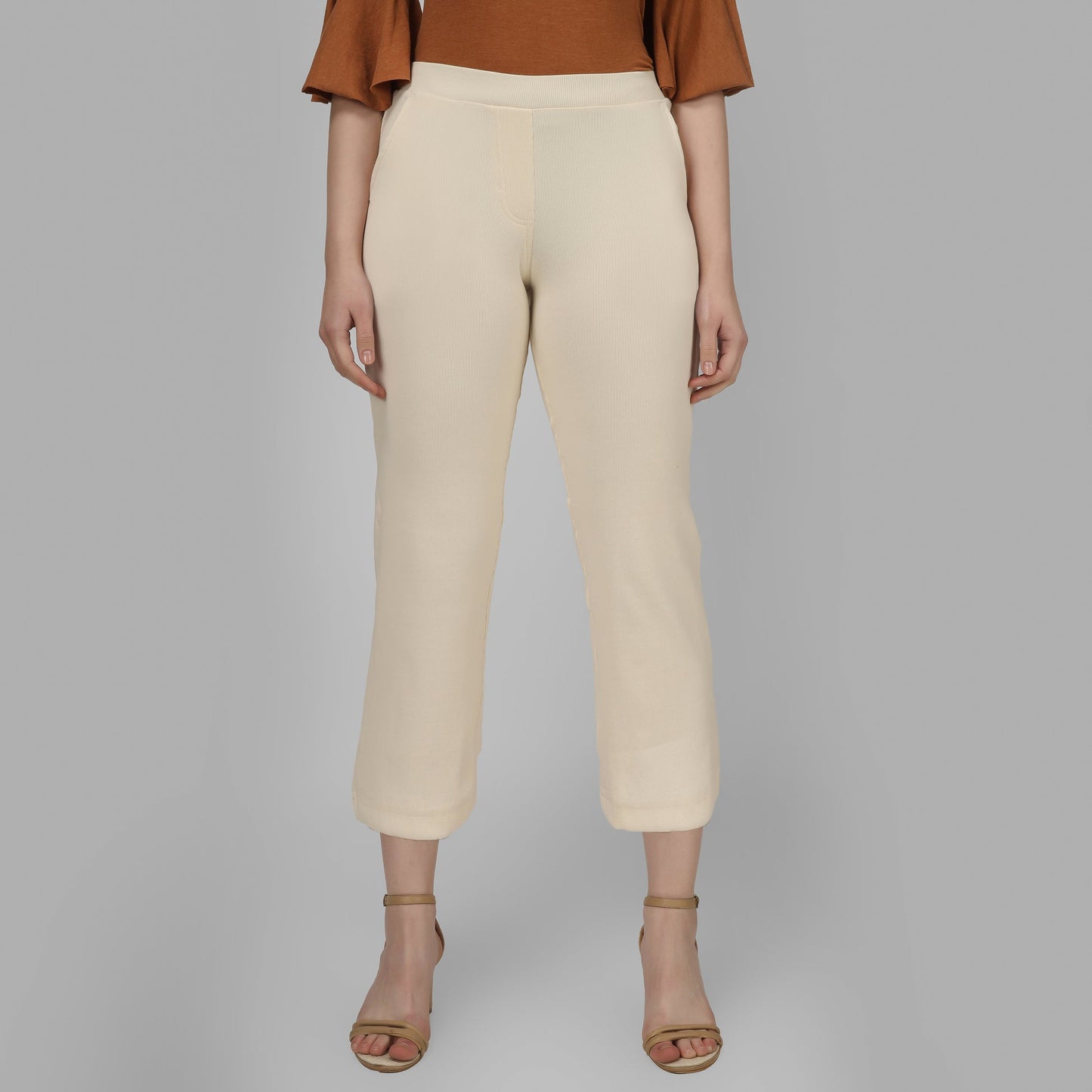 Short Flexi Rib Pant – Women’s Stretchable Ribbed Bottoms