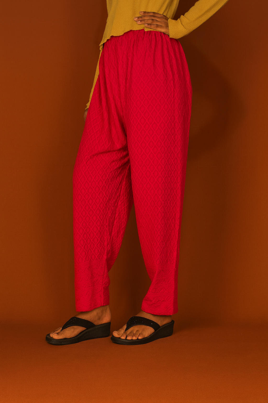 Makai Pants – Women’s 14 GM Embroidered Elastic Pants | Chikankari pants