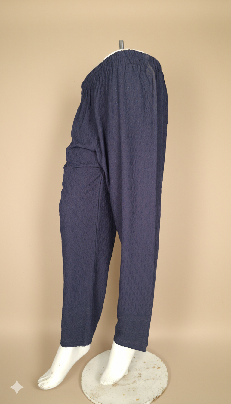 Makai Pants – Women’s 14 GM Embroidered Elastic Pants | Chikankari pants