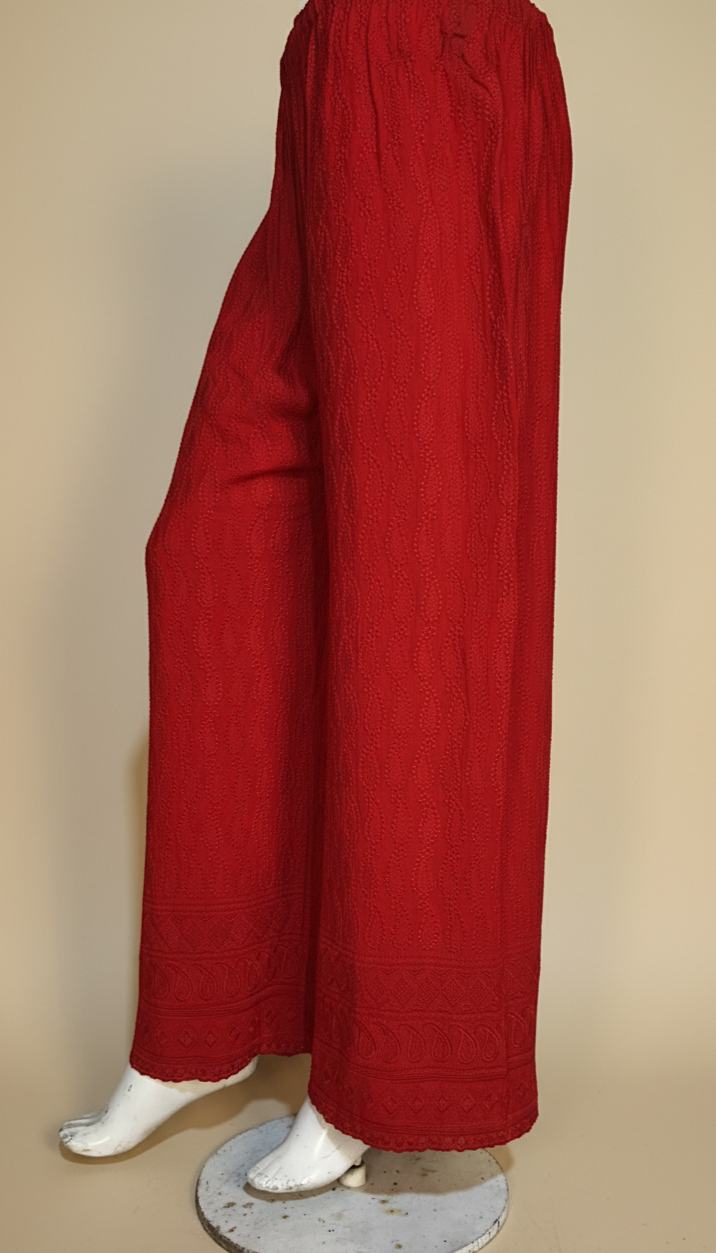 Reyon Palazzo – Women’s Kairi Embroidered Wide-Leg