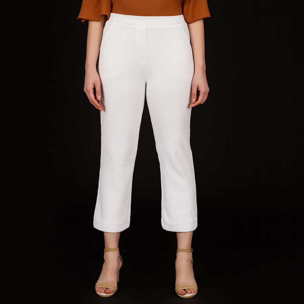 Short Flexi Rib Pant – Women’s Stretchable Ribbed Bottoms