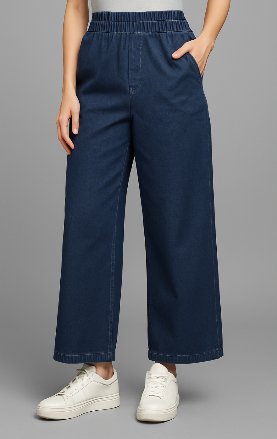Denim Flare Pant Long – Women’s Wide-Leg Stretchable Jeans