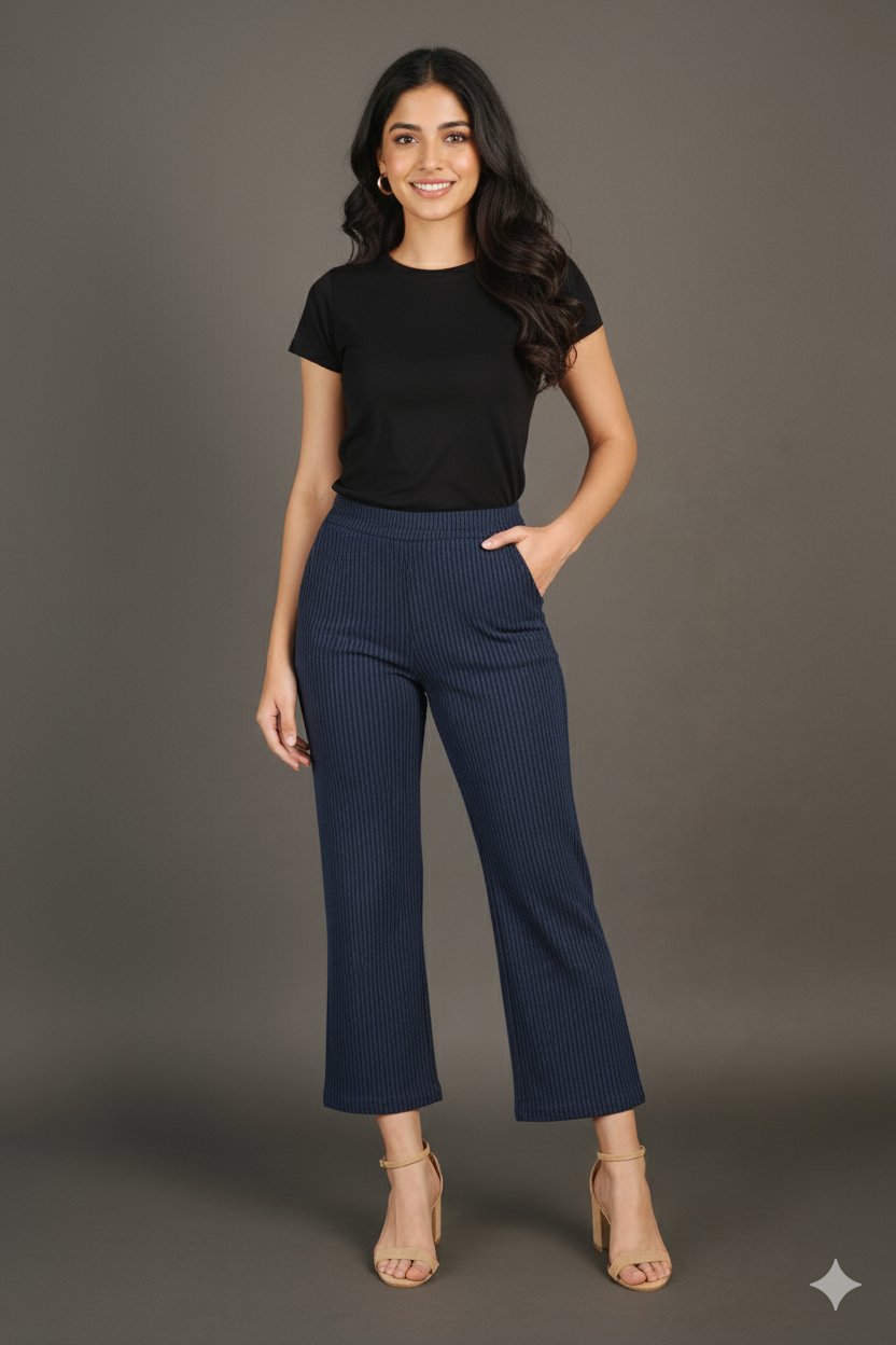 Flexi Rib Long Pant – Women’s Stretchable Comfort Bottoms