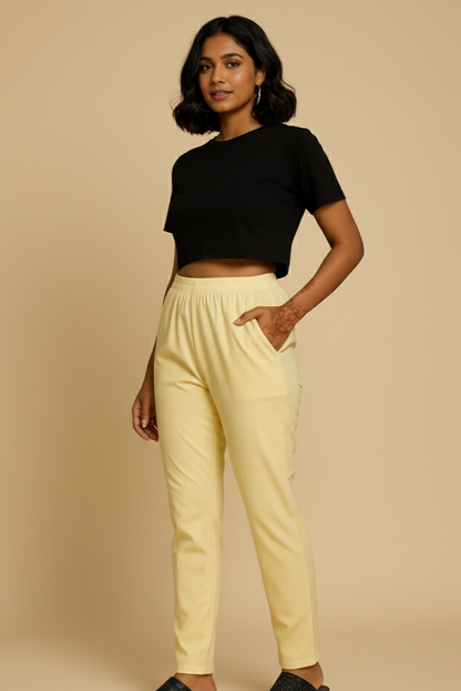 Kurti Pants – Reyon Lycra Stretch Fabric