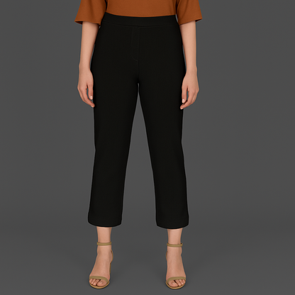 Short Flexi Rib Pant – Women’s Stretchable Ribbed Bottoms