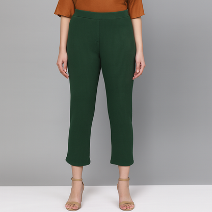 Short Flexi Rib Pant – Women’s Stretchable Ribbed Bottoms