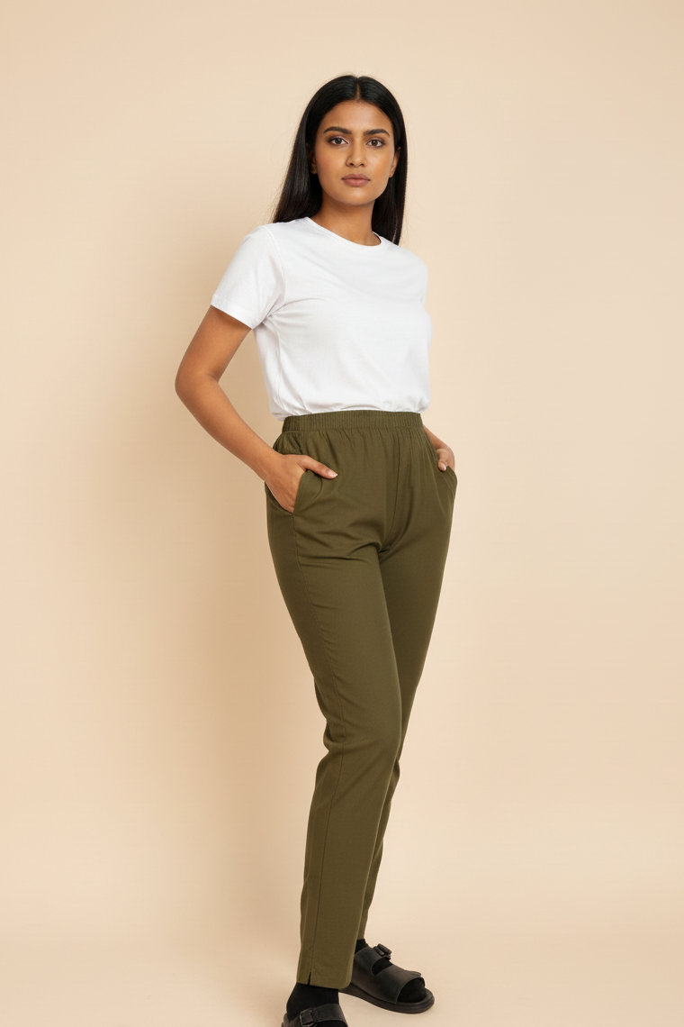 Kurti Pants – Reyon Lycra Stretch Fabric