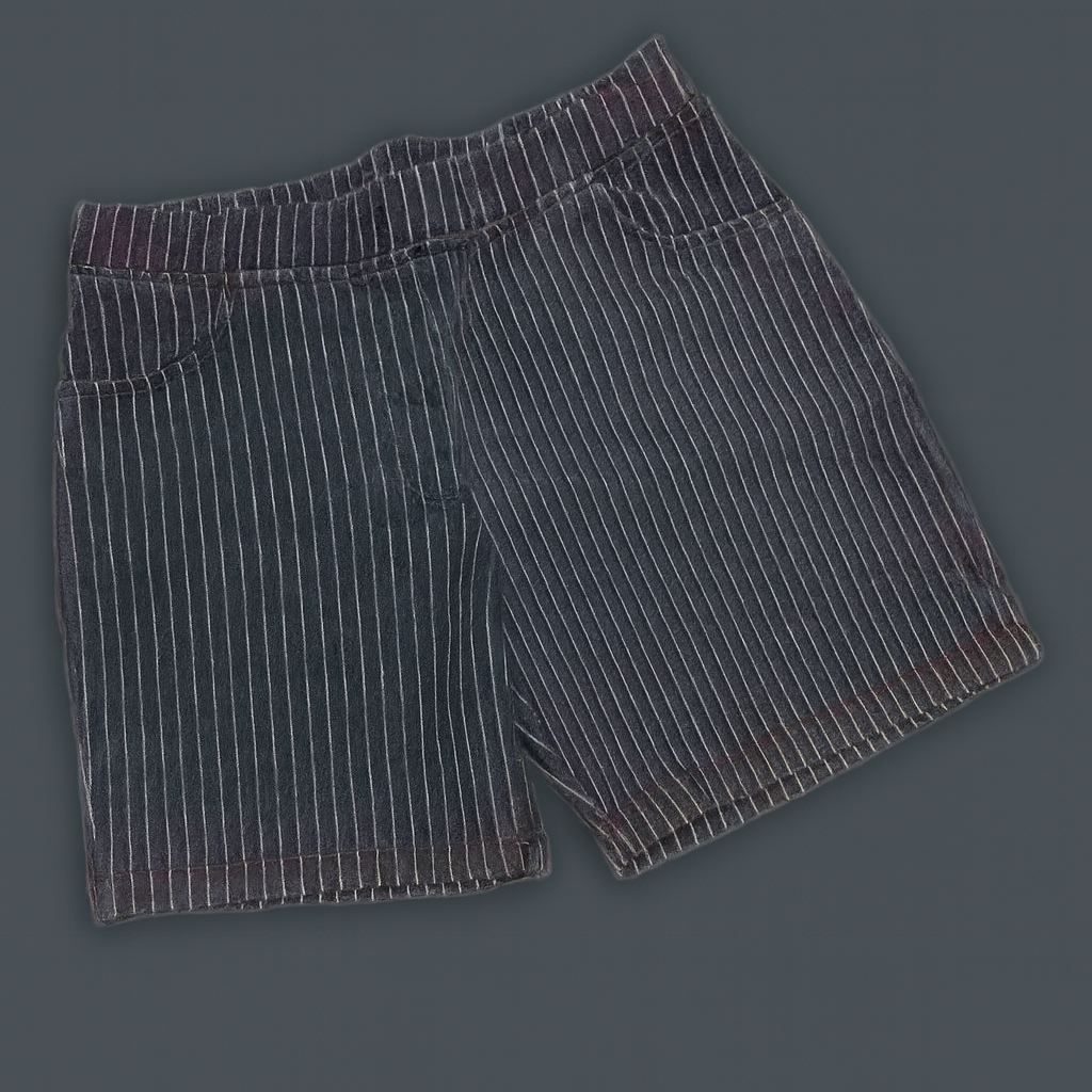Women Denim Shorts – Striped Casual Wear Bottoms