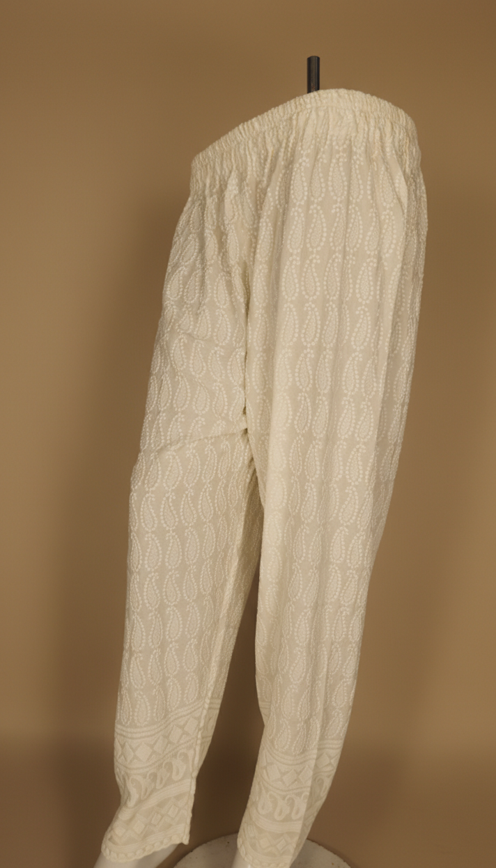 Chikankari Pant – Women’s Rayon Embroidered Kairi Pants