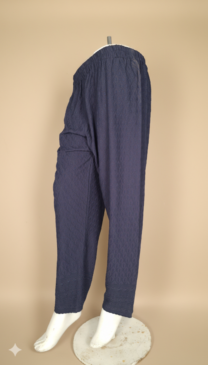 Makai Pants – Women’s 14 GM Embroidered Elastic Pants | Chikankari pants