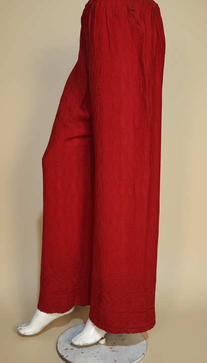 Reyon Palazzo – Women’s Kairi Embroidered Wide-Leg