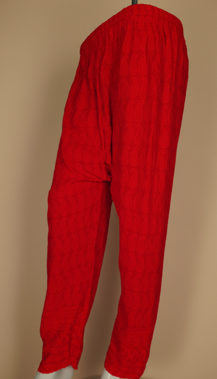 Chikankari Pant – Women’s Rayon Embroidered Kairi Pants