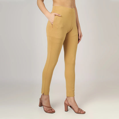 Women’s Straight Pants with Side Slit and Zipper Pocket– Multiple Colors XL TO 3XLSizes