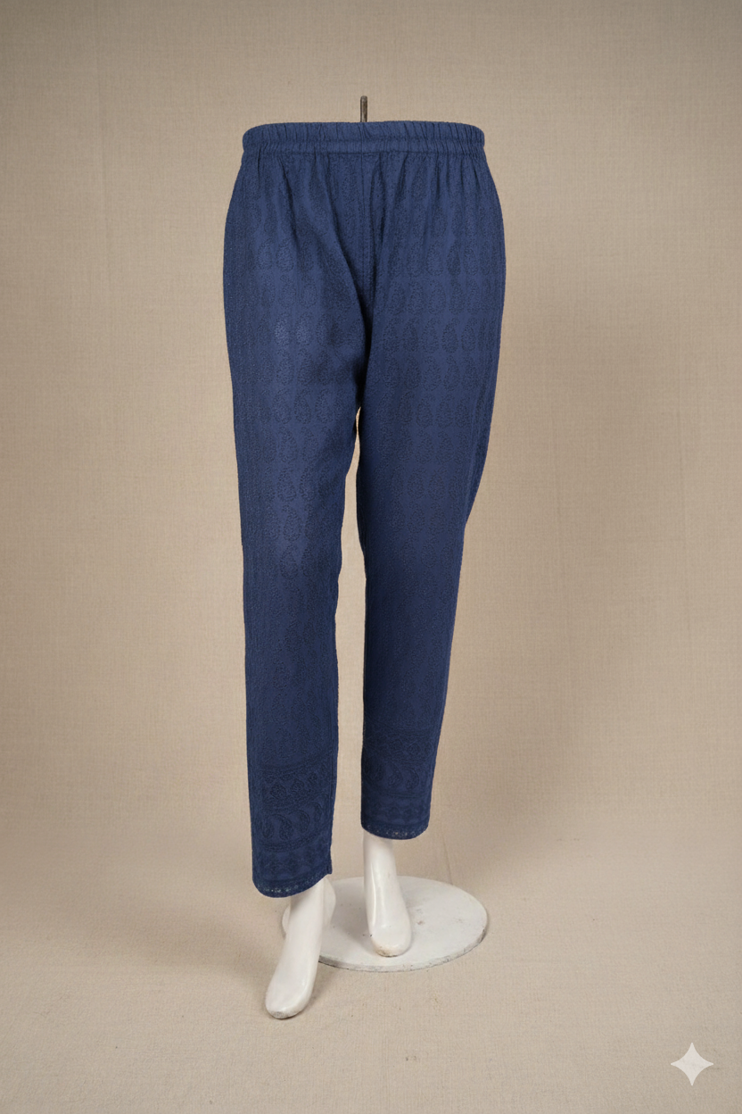 Chikankeri Pant – Women’s Rayon Embroidered Makai Pants