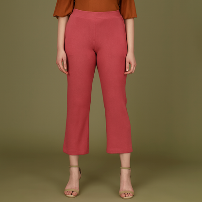 Short Flexi Rib Pant – Women’s Stretchable Ribbed Bottoms