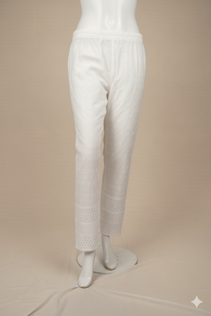 Makkhan Boring Palazzo – Women’s Cotton Mixed Wide-Leg Pants