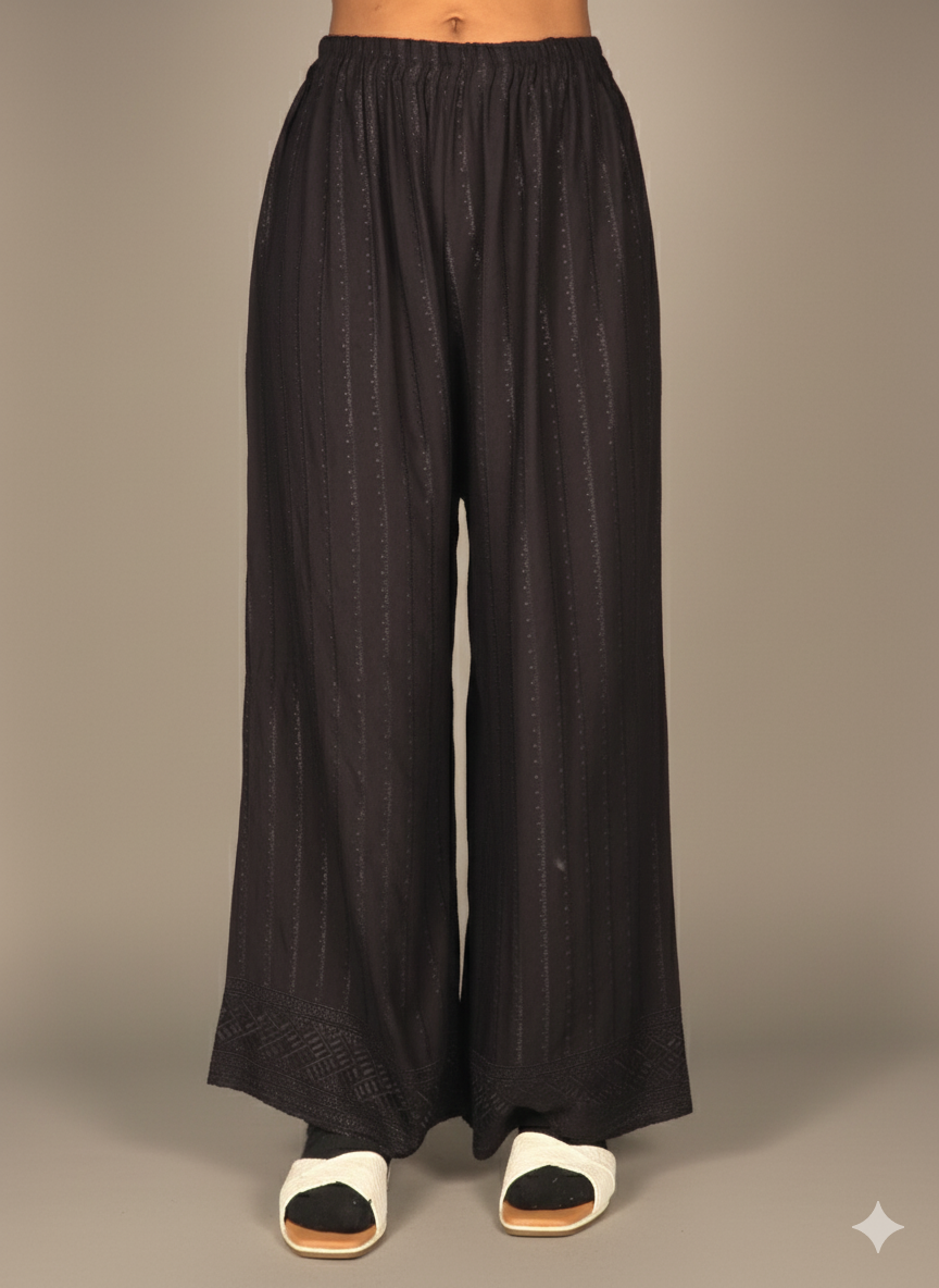 Palazzo Pants | Tower Collection | Embroidered Work
