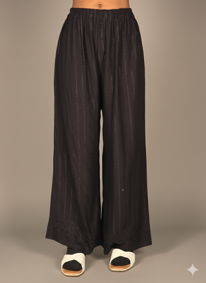 Palazzo Pants | Tower Collection | Embroidered Work