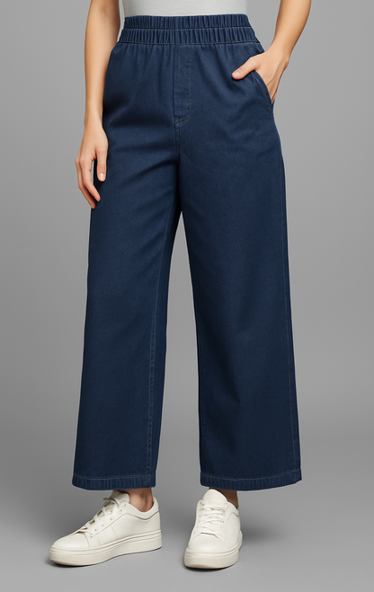 Denim Flare Pant Long – Women’s Wide-Leg Stretchable Jeans
