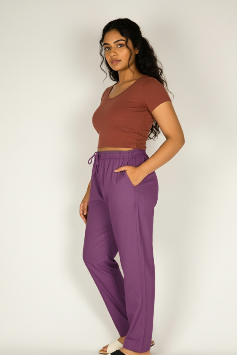 Regular Fit Pants –Women’s Everyday Comfort Bottoms[4XL-5XL]