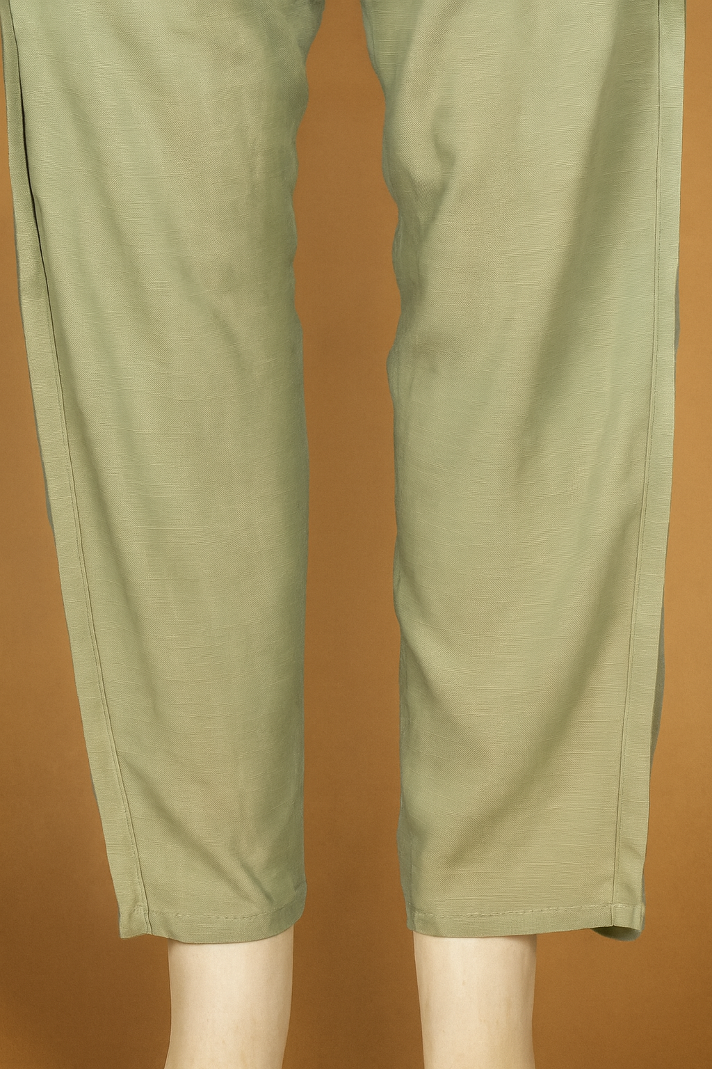 Linen Straight Fit Pants with Side & Back Pockets and drawstrings