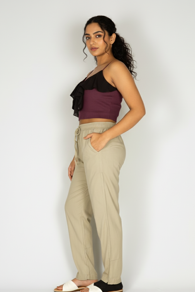 Regular Fit Pants –Women’s Everyday Comfort Bottoms[4XL-5XL]