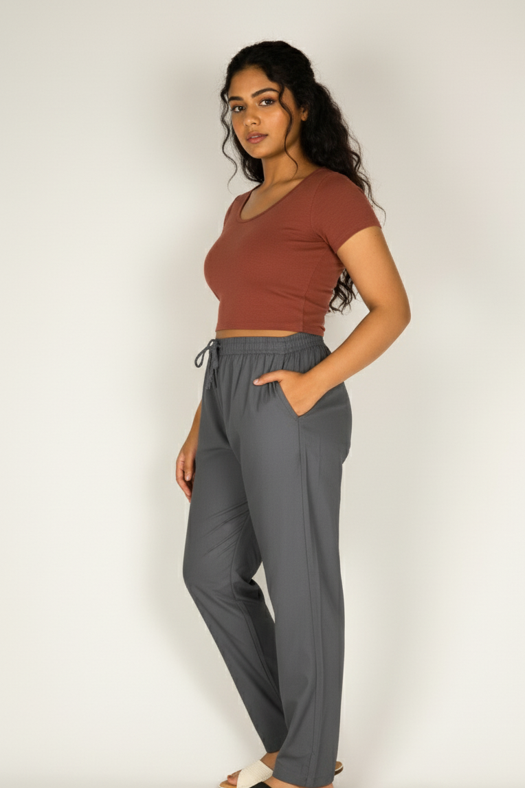 Regular Fit Pants –Women’s Everyday Comfort Bottoms[4XL-5XL]