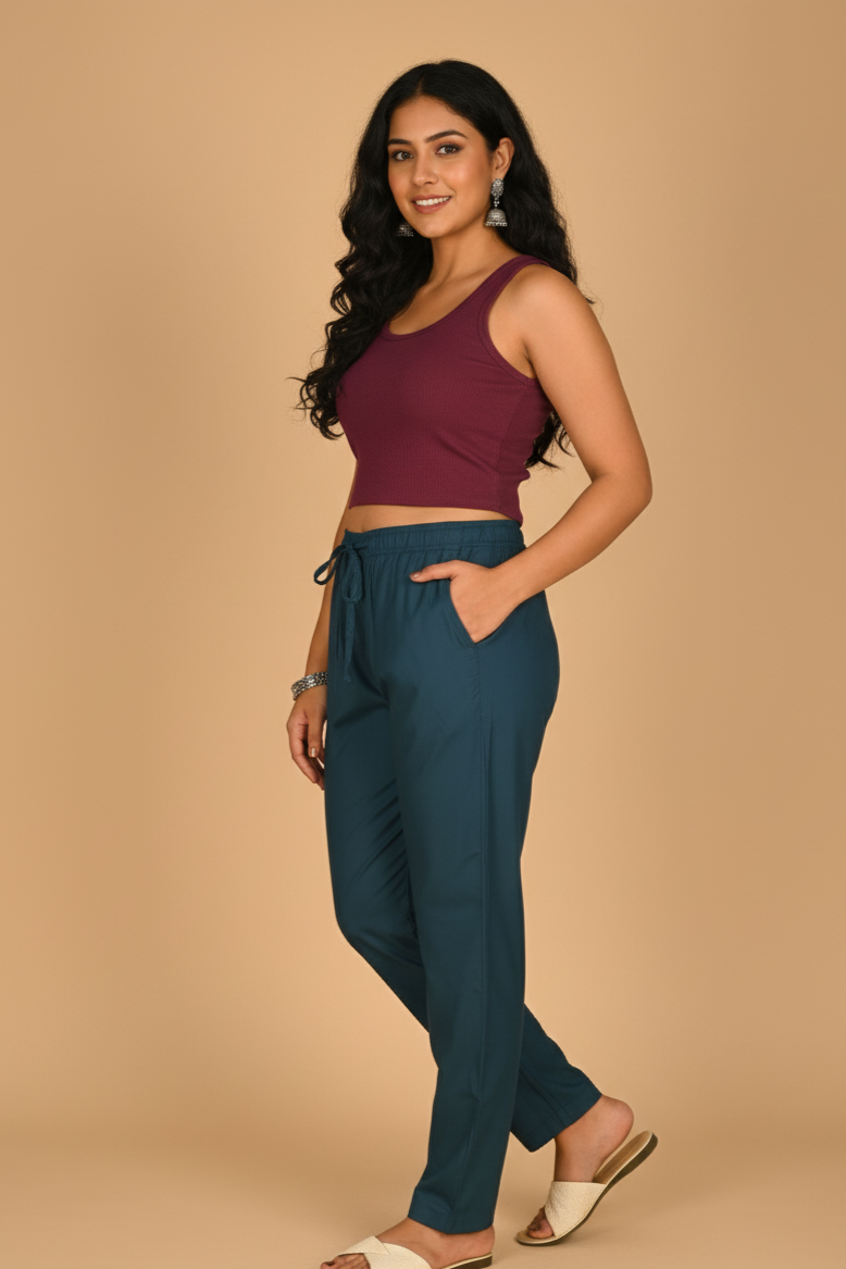 Regular Fit Pants –Women’s Everyday Comfort Bottoms[4XL-5XL]