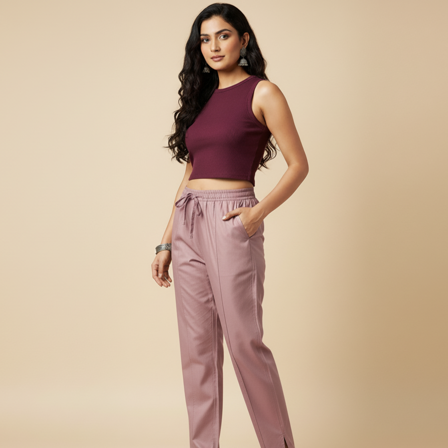 Regular Fit Pants –Women’s Everyday Comfort Bottoms[4XL-5XL]