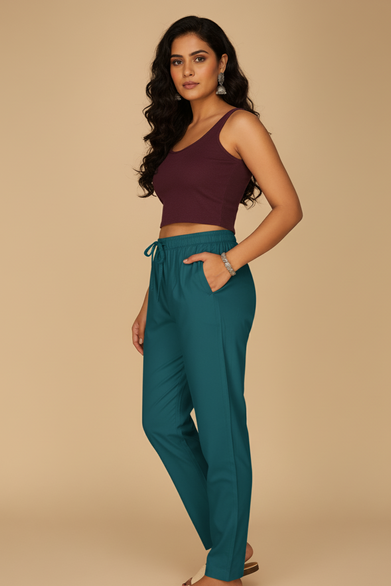 Regular Fit Pants –Women’s Everyday Comfort Bottoms[4XL-5XL]