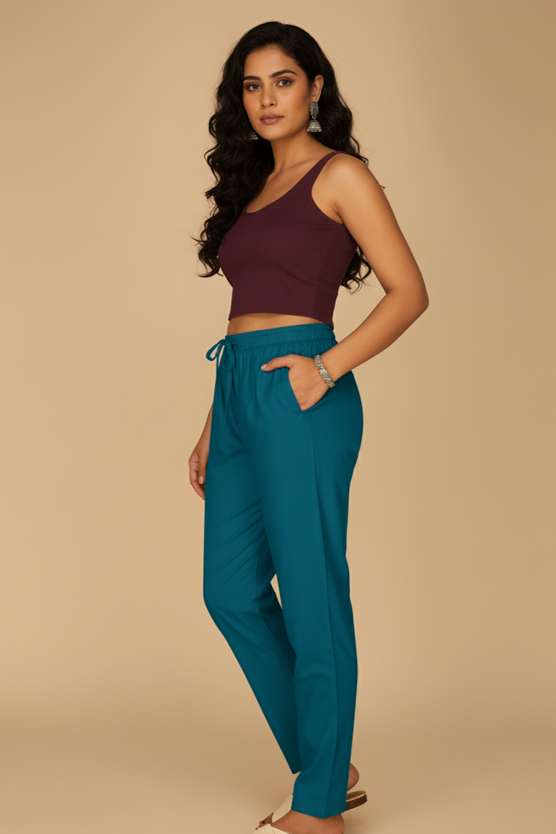 Regular Fit Pants –Women’s Everyday Comfort Bottoms[4XL-5XL]