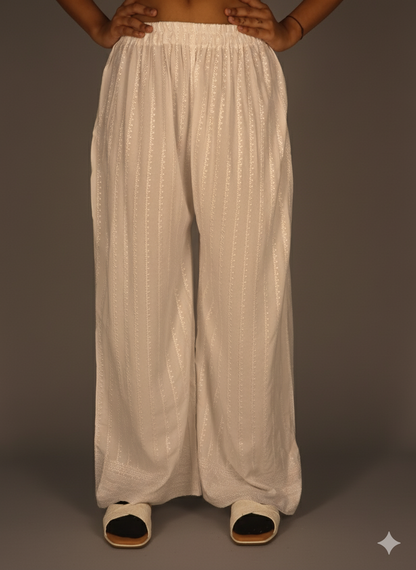 Palazzo Pants | Tower Collection | Embroidered Work