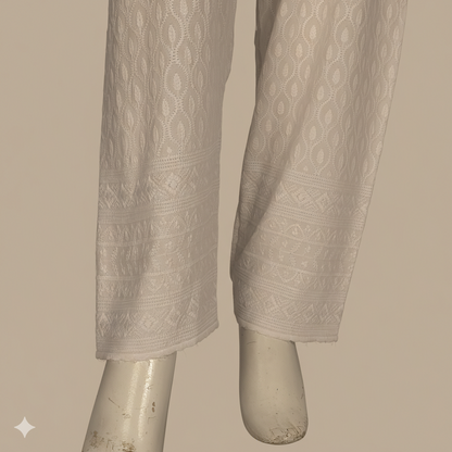 Makai Pants – Women’s 14 GM Embroidered Elastic Pants | Chikankari pants